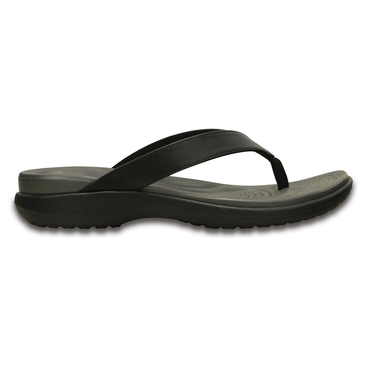 Șlapi Crocs Women's Capri V Flip Negru - Black/Graphite - imagine 5